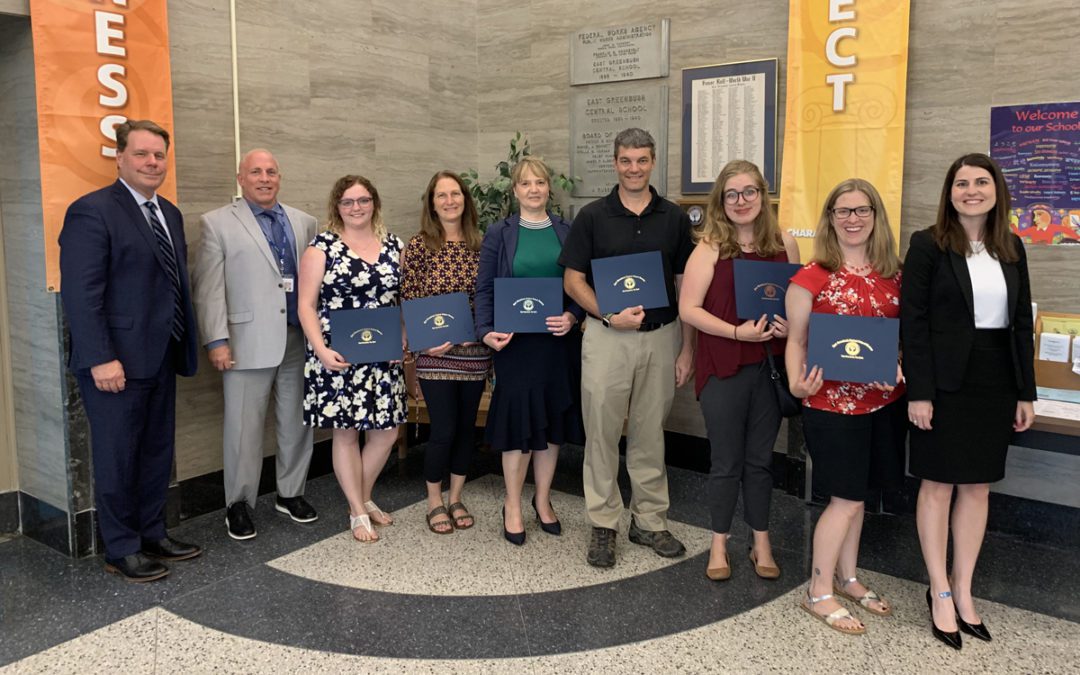 Teachers from Mentoring Program Recognized at Board of Education Meeting
