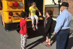 Bus safety drill