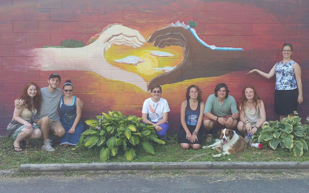 Students Brighten Town Park with Mural