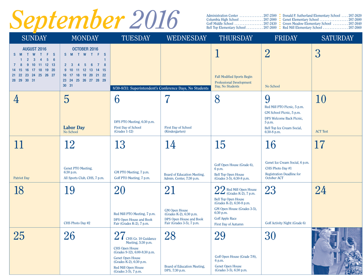 2016 17 District Calendar Released East Greenbush CSD