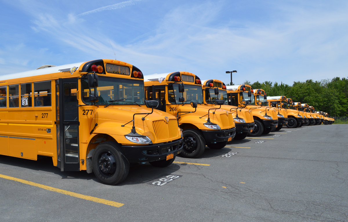 2023 24 Bus Routes East Greenbush CSD   School Buses Lined Up 