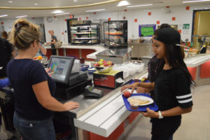 Students buying lunch in CHS cafeteria