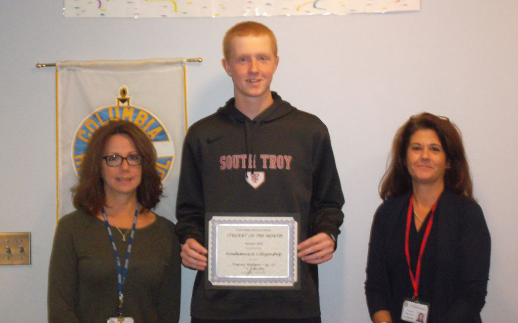 Danny Watson student of the month