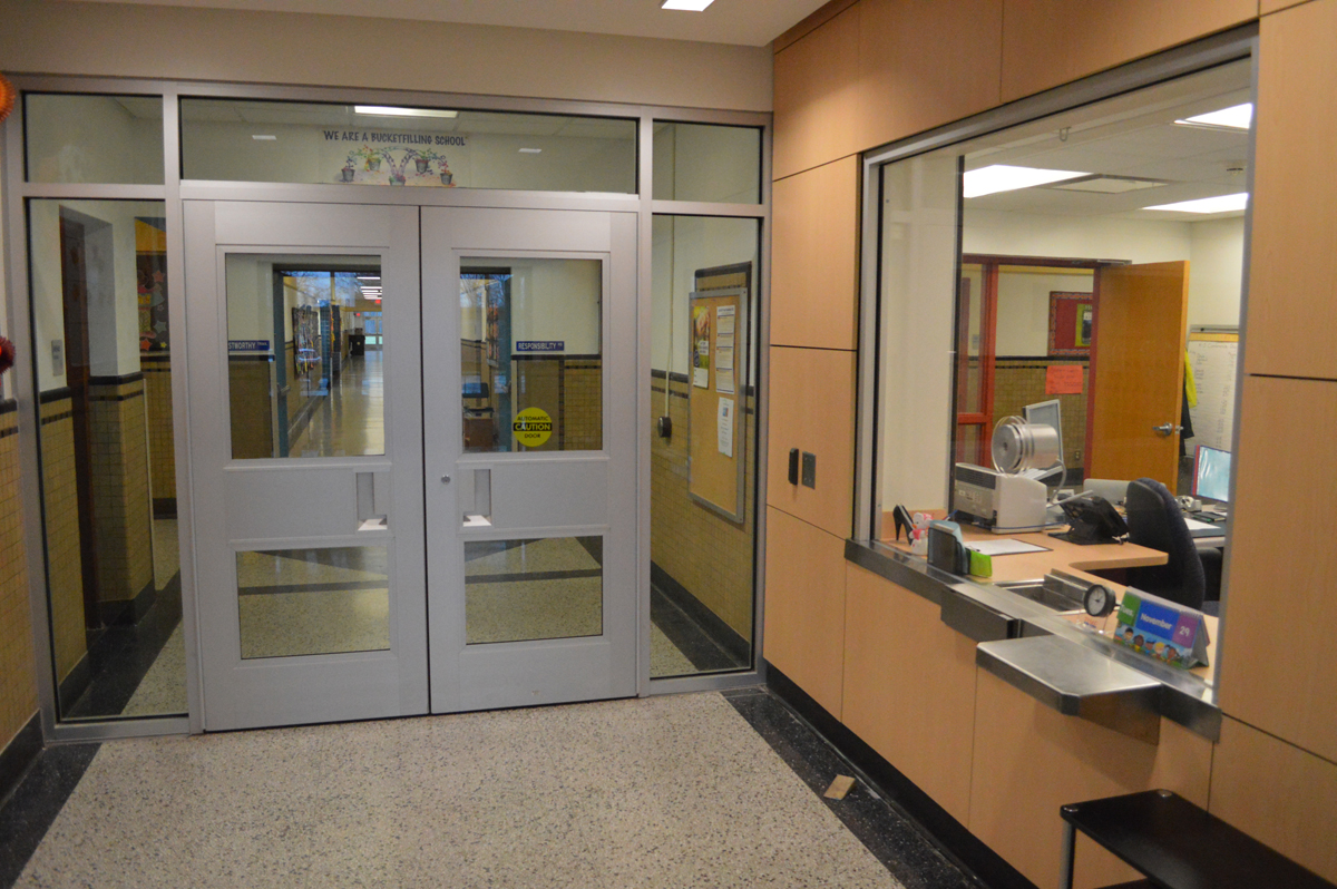 Security vestibule at Genet | East Greenbush CSD