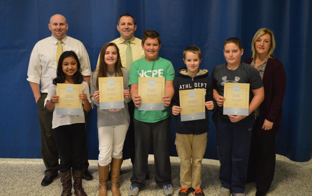 6th Grade Students of the Month