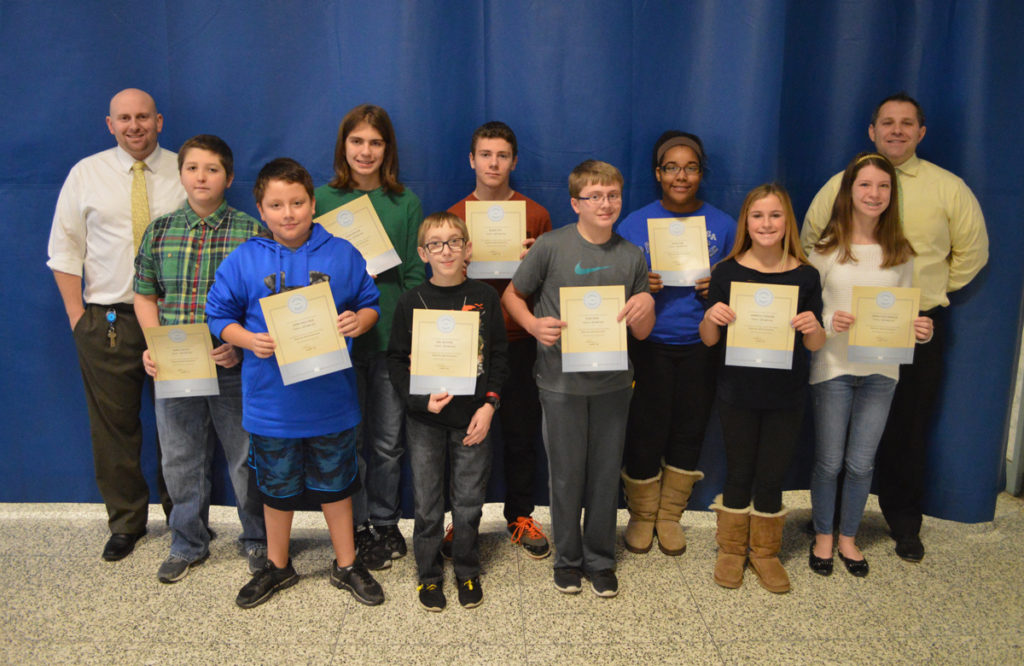 8th Grade Students of the Month