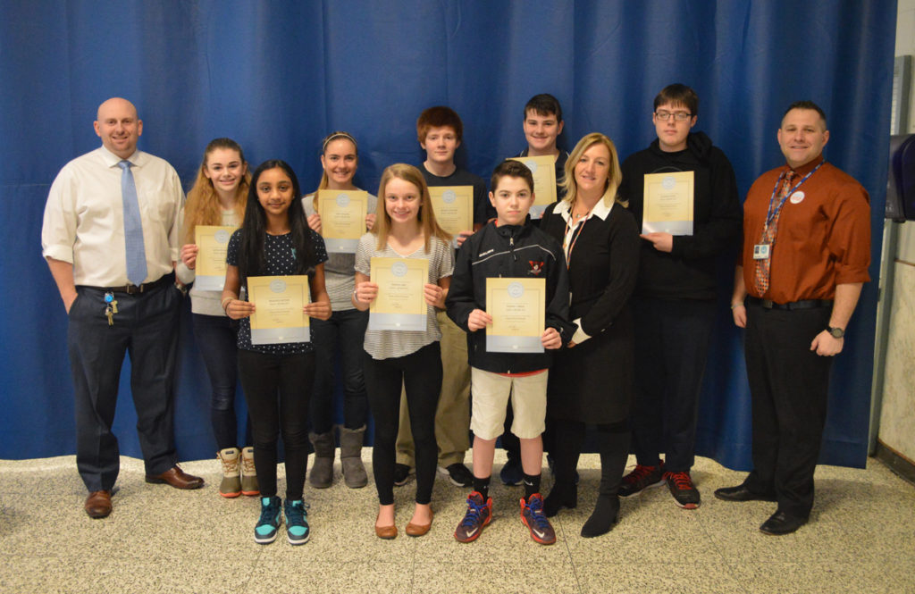 8th Grade Students of the Month