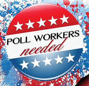 Poll workers needed graphic
