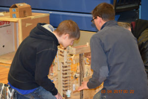Students work together during Science Olympiad competition