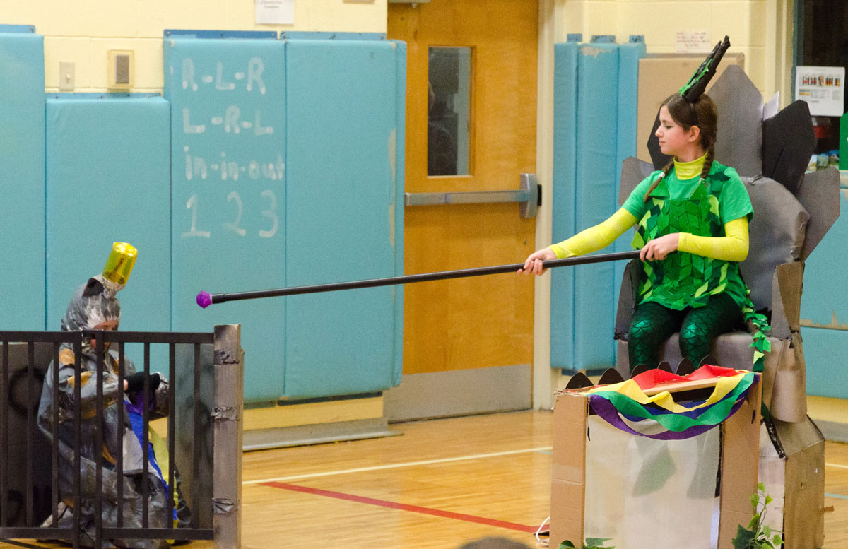 Students competing in Odyssey of the Mind