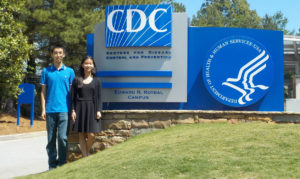 Yang Yang and Abby Radin at Center for Disease Control