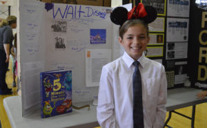 Students at the Interactive Wax Museum