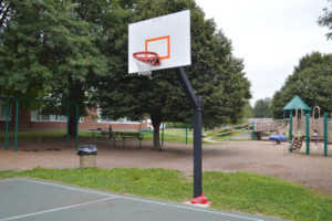 Green Meadow basketball hoop