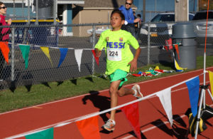 Student running in Barrett Memorial Run