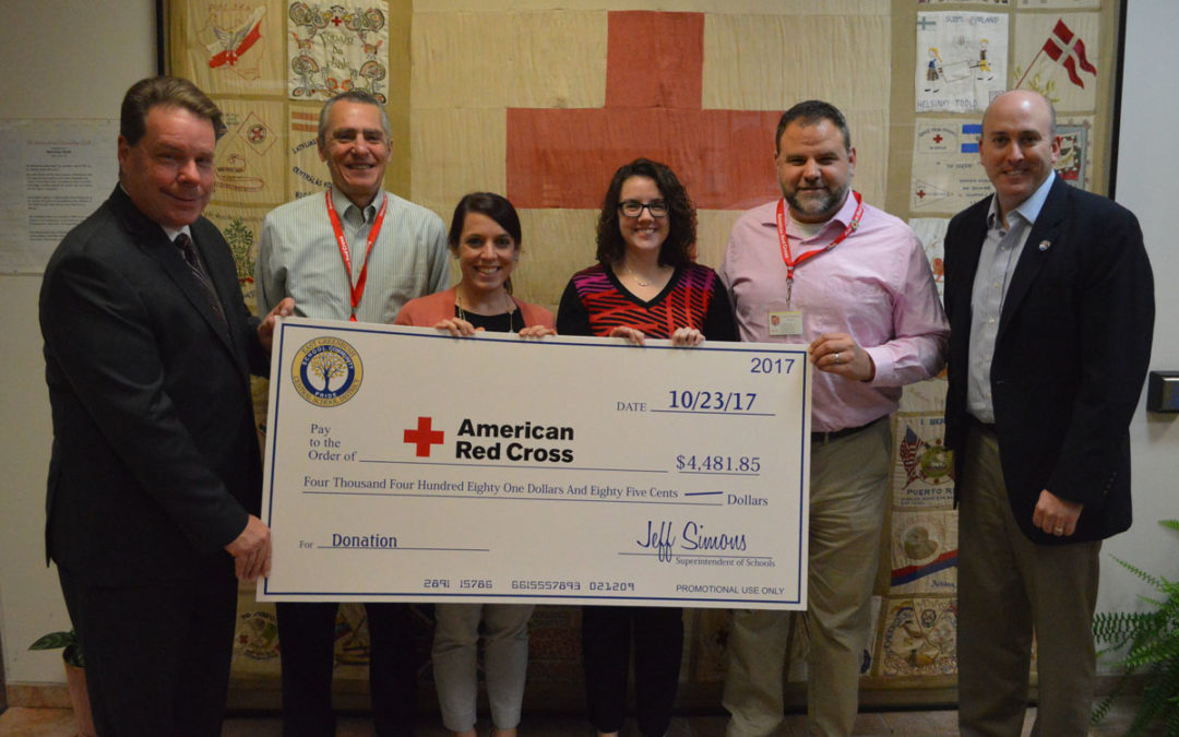 East Greenbush CSD Donates $4,481 for Hurricane Relief