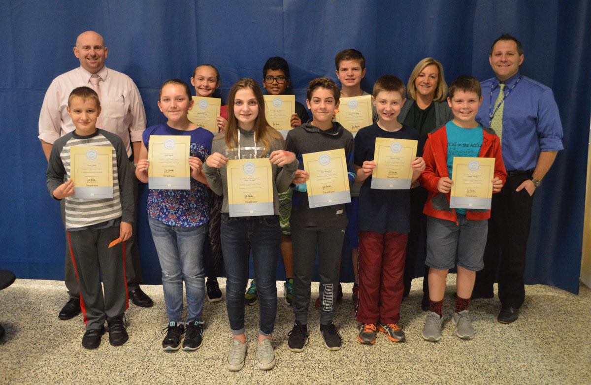 6th grade students of the month