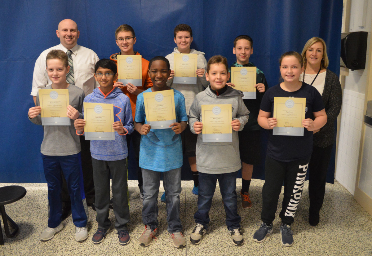 7th grade Students of the Month