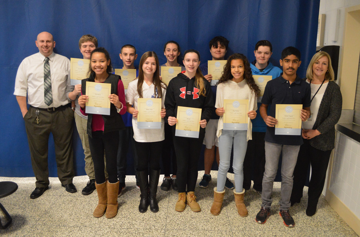 8th grade Students of the Month