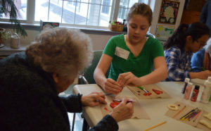 Students visit seniors at Beverwyck Senior Living Community