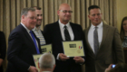 Columbia educators at Rotary Club awards