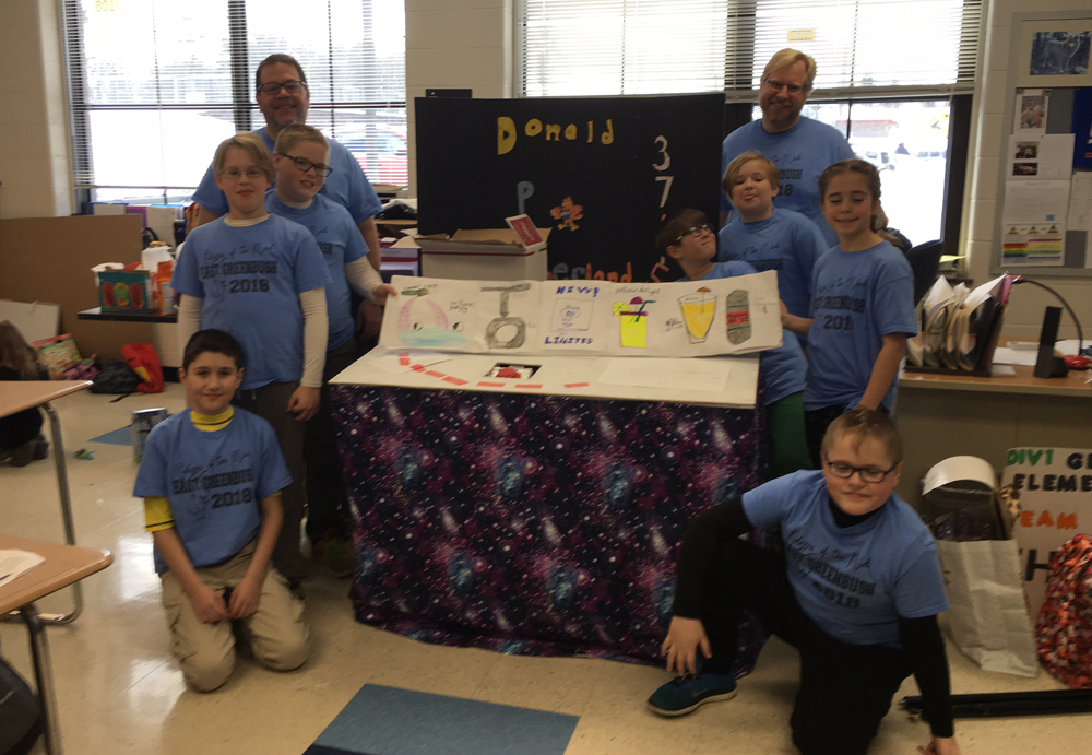 Students at the 2018 Odyssey of the Mind Regional Tournament