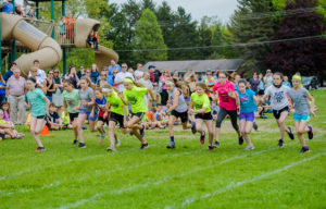 Students race at Green Meadow Field Day
