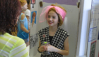 Student dressed as Lucille Ball