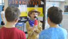 Student dressed as Teddy Roosevelt