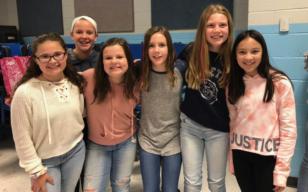 Goff Middle School Raises $600 for Breast Cancer Awareness