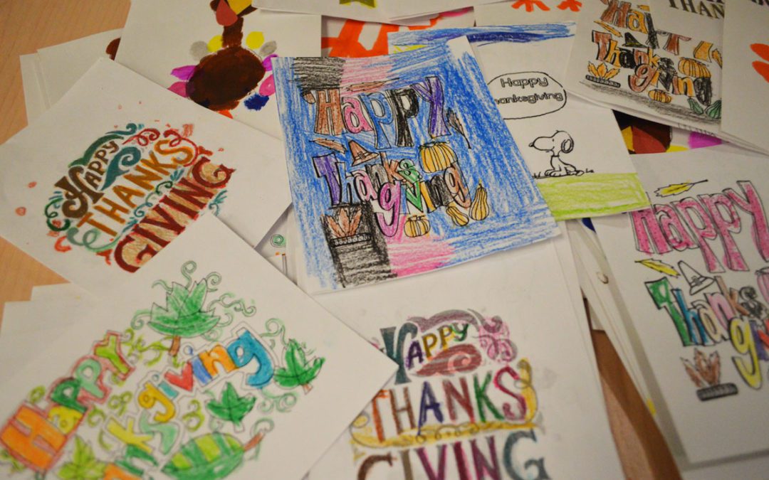 Students Send Out Thanksgiving Cards