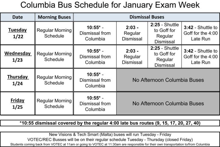 2022 June Regents Schedule