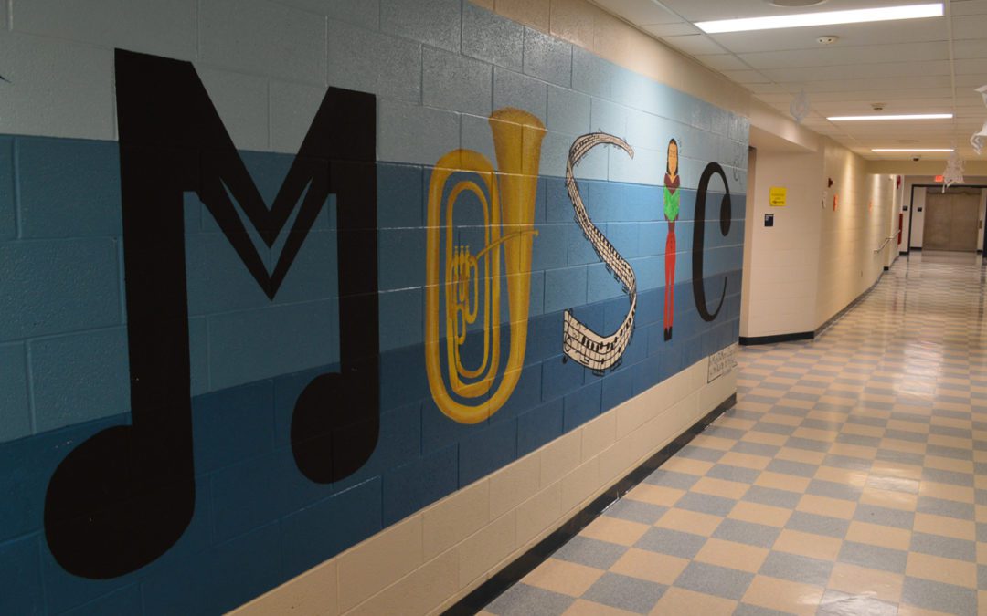 Student Brightens Columbia Hallways with Colorful Murals