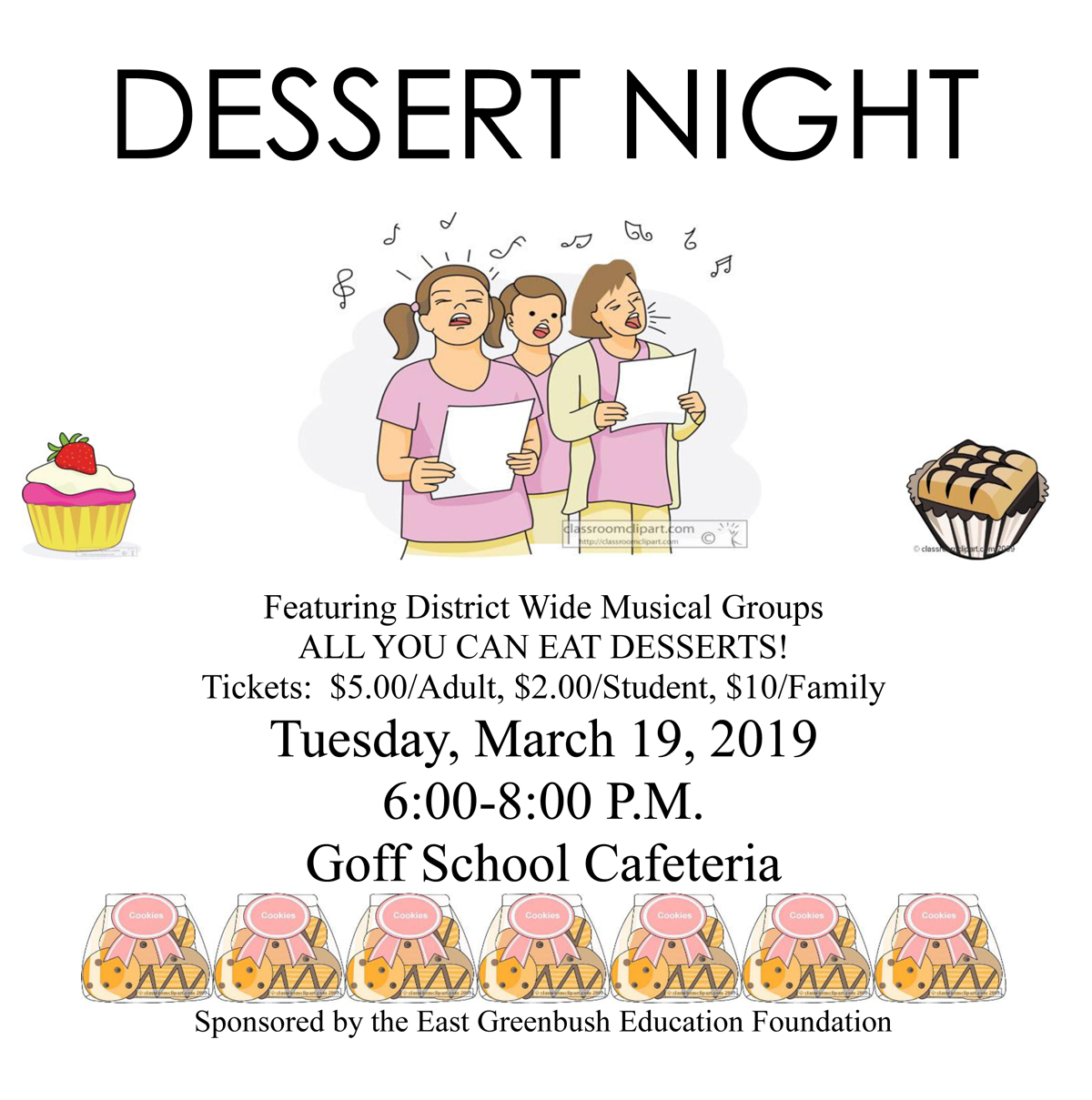 Dessert Night Flyer