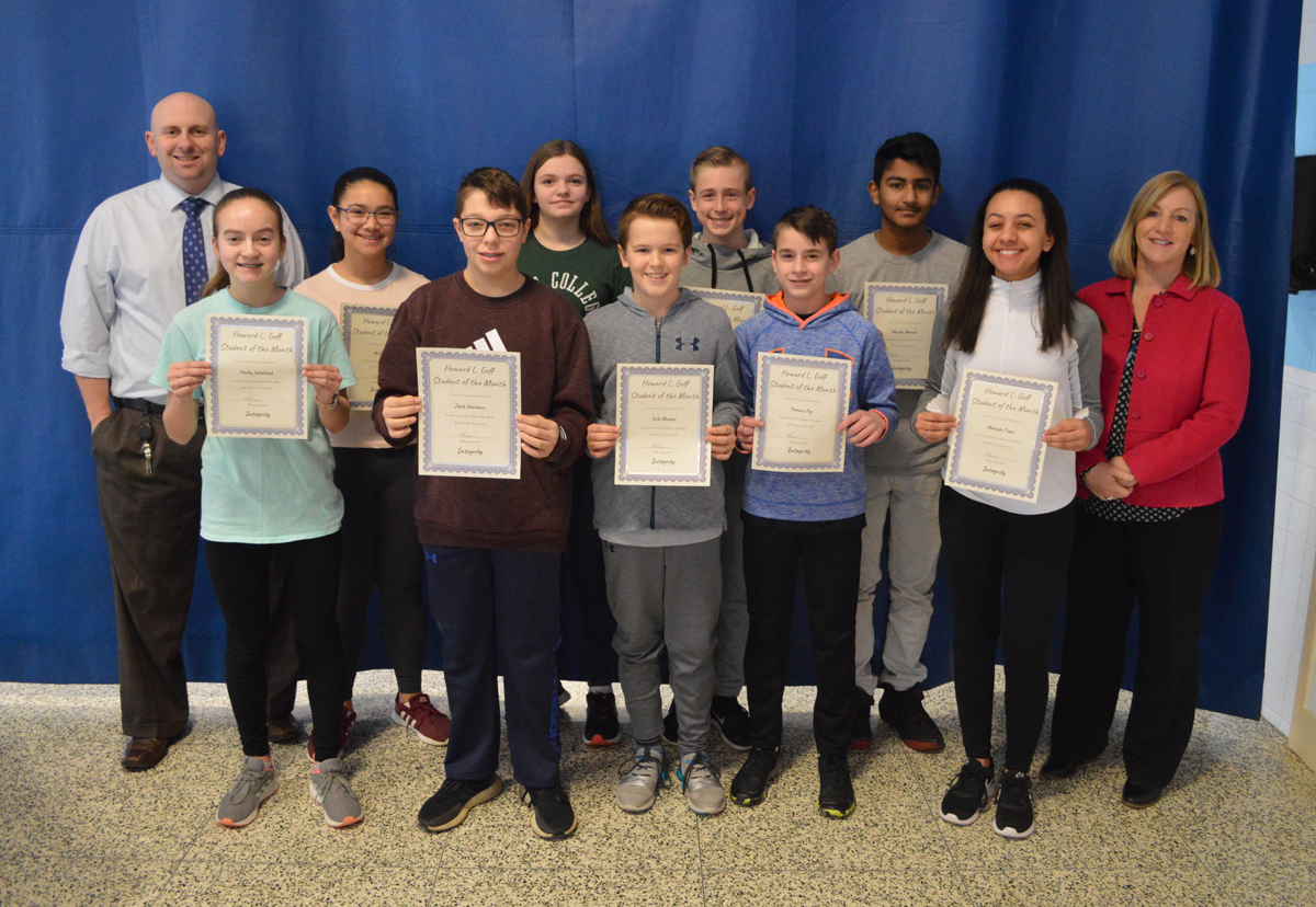 7th Grade Goff Students of the Month 