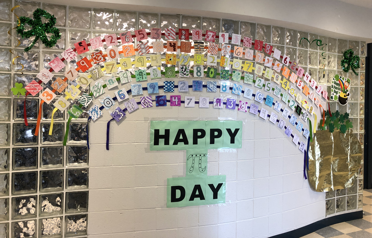 Pi Day display