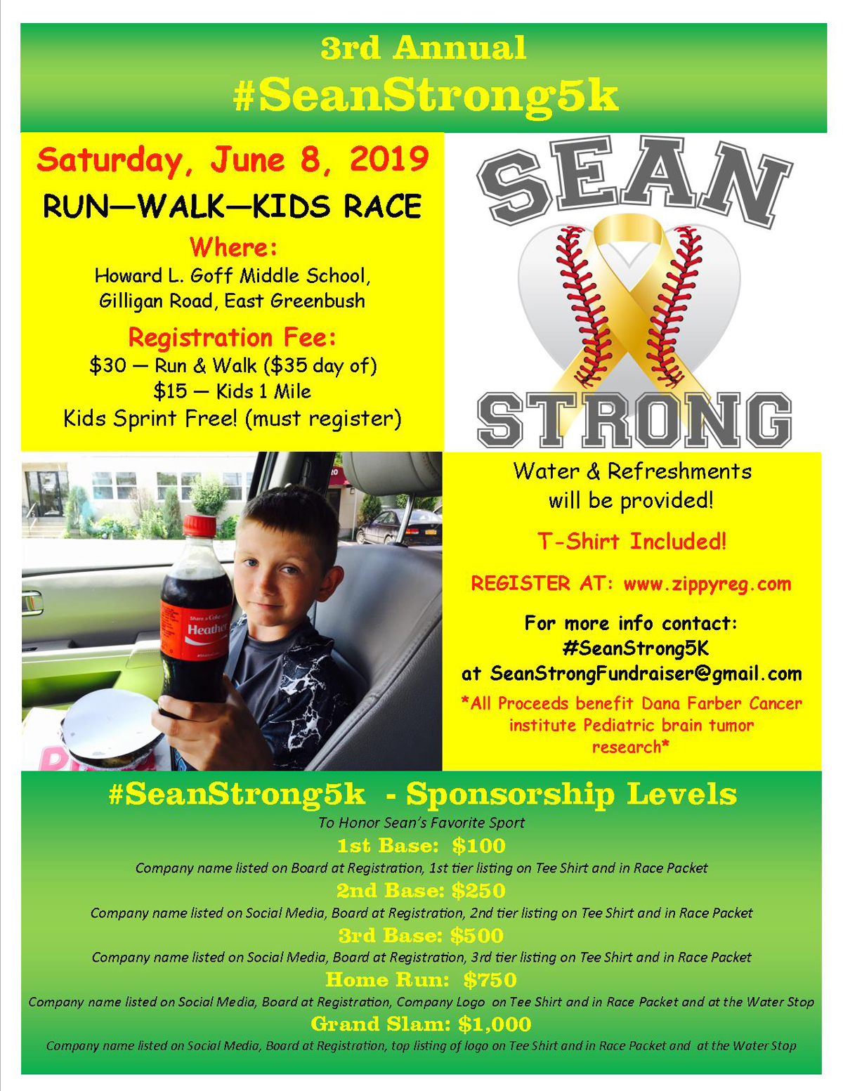 2019 SeanStrong5K flyer 