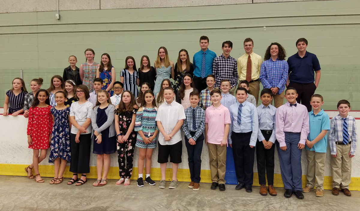 Students at the 2019 Susan Morley PE Leadership Awards