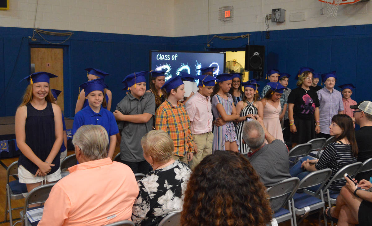 Students at DPS Moving Up Ceremony