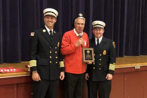 Principal Caporta receives plaque