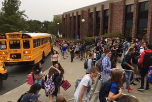 Columbia students enter school on first day 