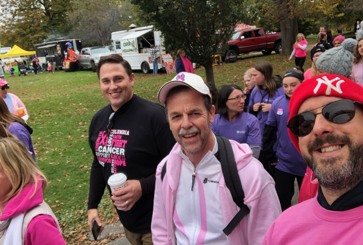 EGTA and SRP union members walking in Making Strides event at Washington Park
