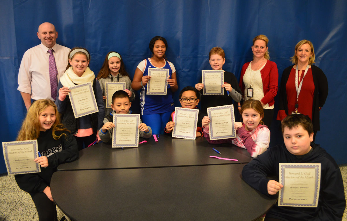 6th Grade Goff Students of the Month 