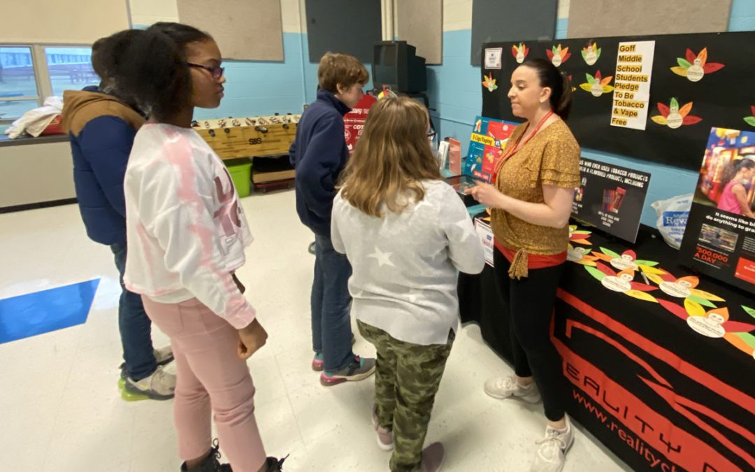 Goff Middle School Participates in Great American Smokeout