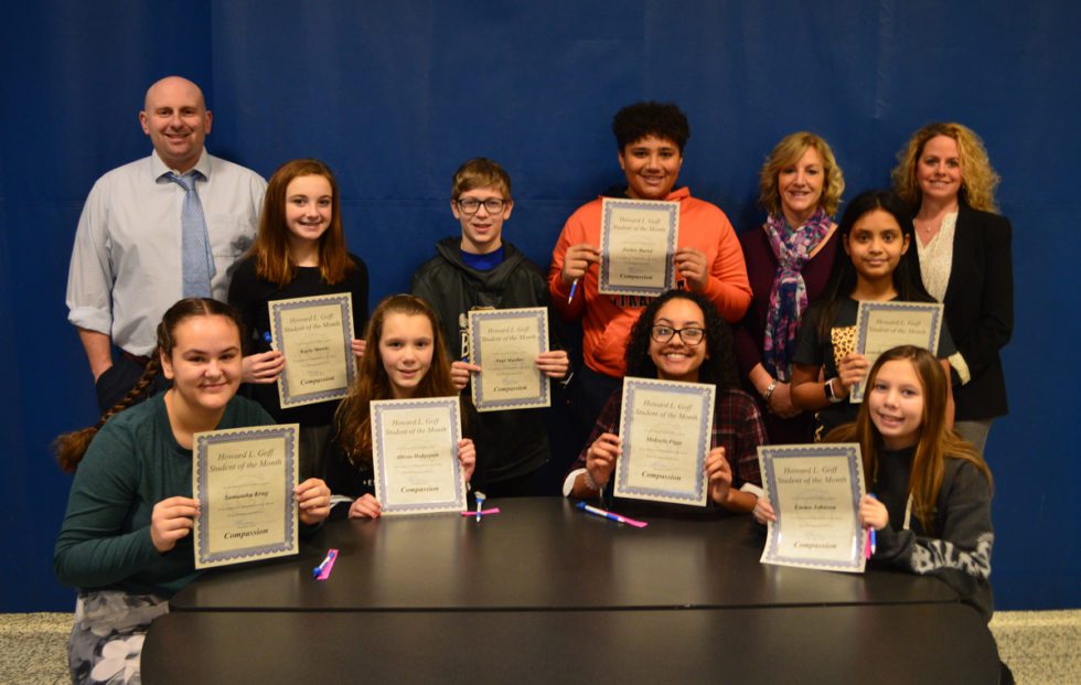 Goff Honors December Students of the Month East Greenbush CSD