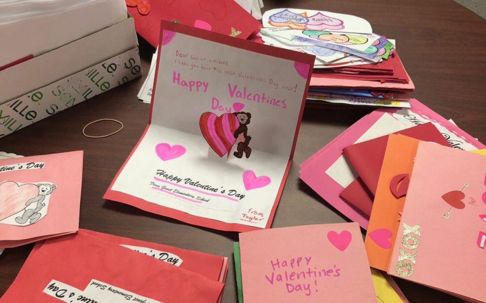 East Greenbush Schools Send Valentine #39 s Day Cards to Local Seniors