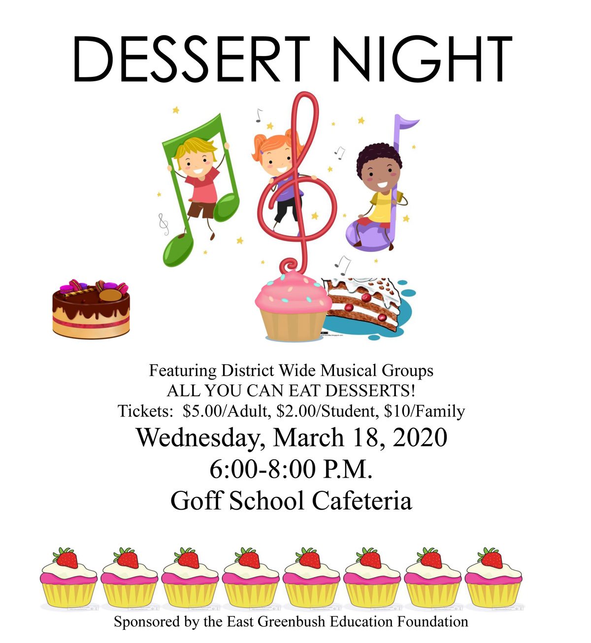 Dessert Night Flyer 2020