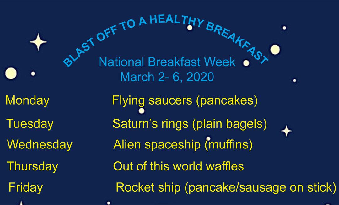 Daily Specials for National School Breakfast Week