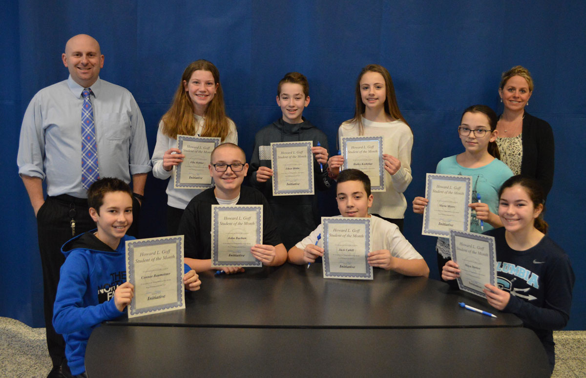 Goff 7th Grade Students of the Month - January 2020