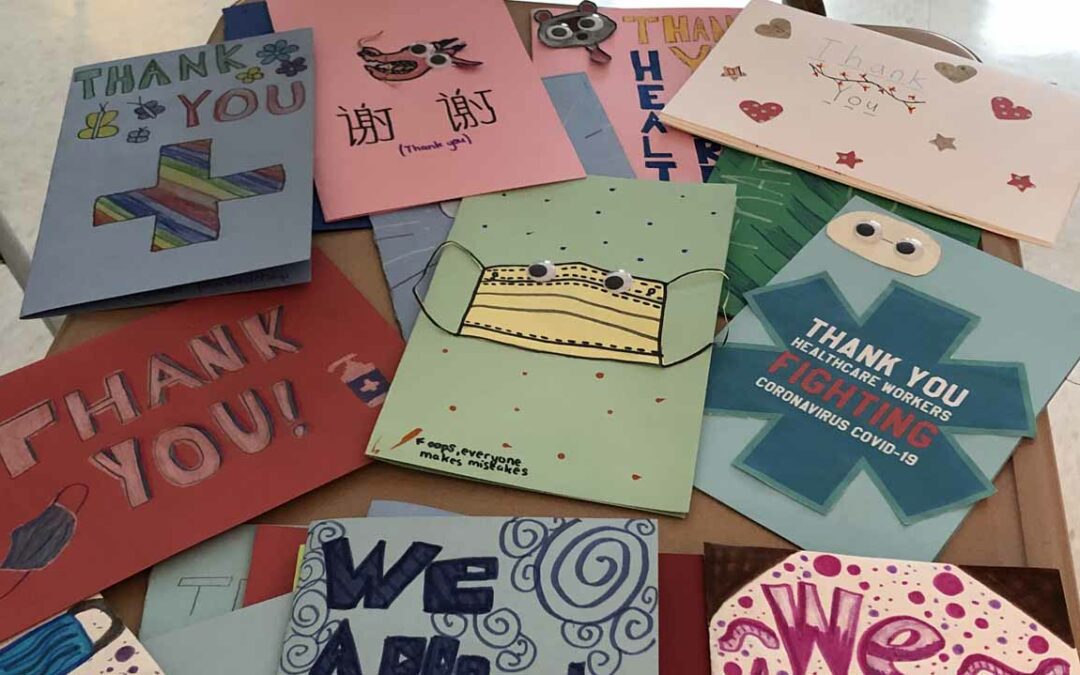 Goff Peer Leadership Sends Thank You Cards to Albany Med Respiratory Therapists