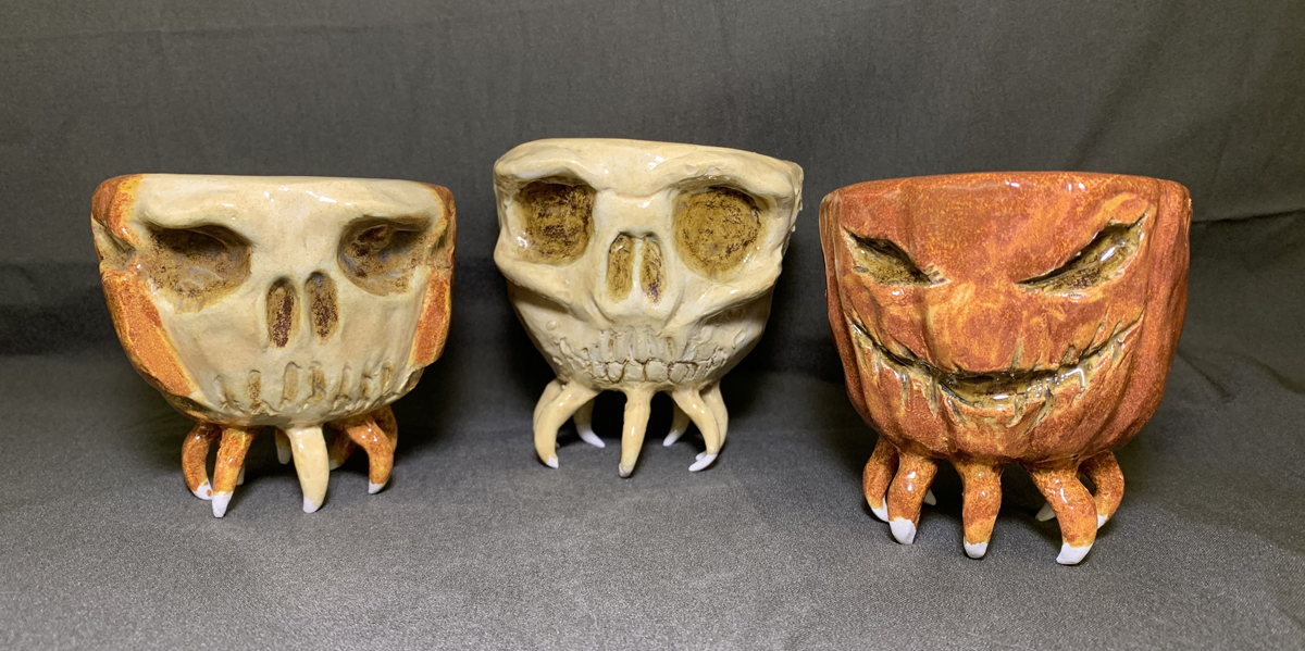 "Cauldrons" ceramic project